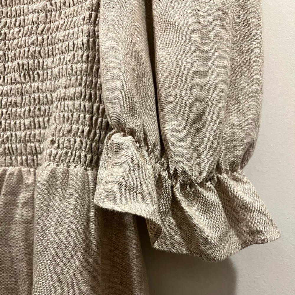 REFORMATION Cerise Linen Dress - Picture 10 of 12